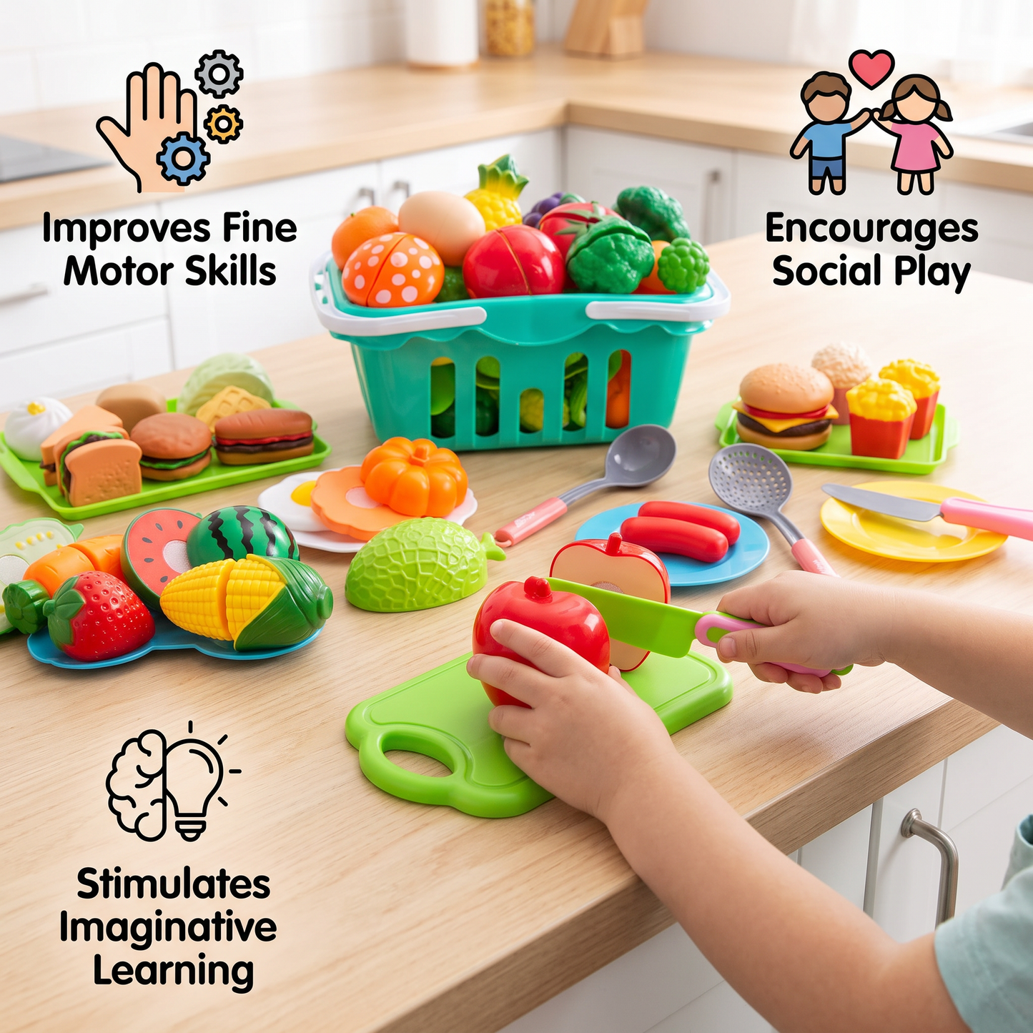 Cuttable Fruits and Vegetables Play Set