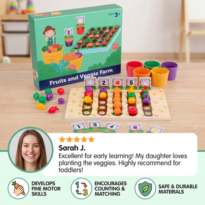 Montessori Colors & Numbers Farm Learning Game