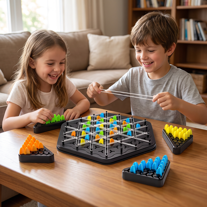 Rubber Band Chess Puzzle Game