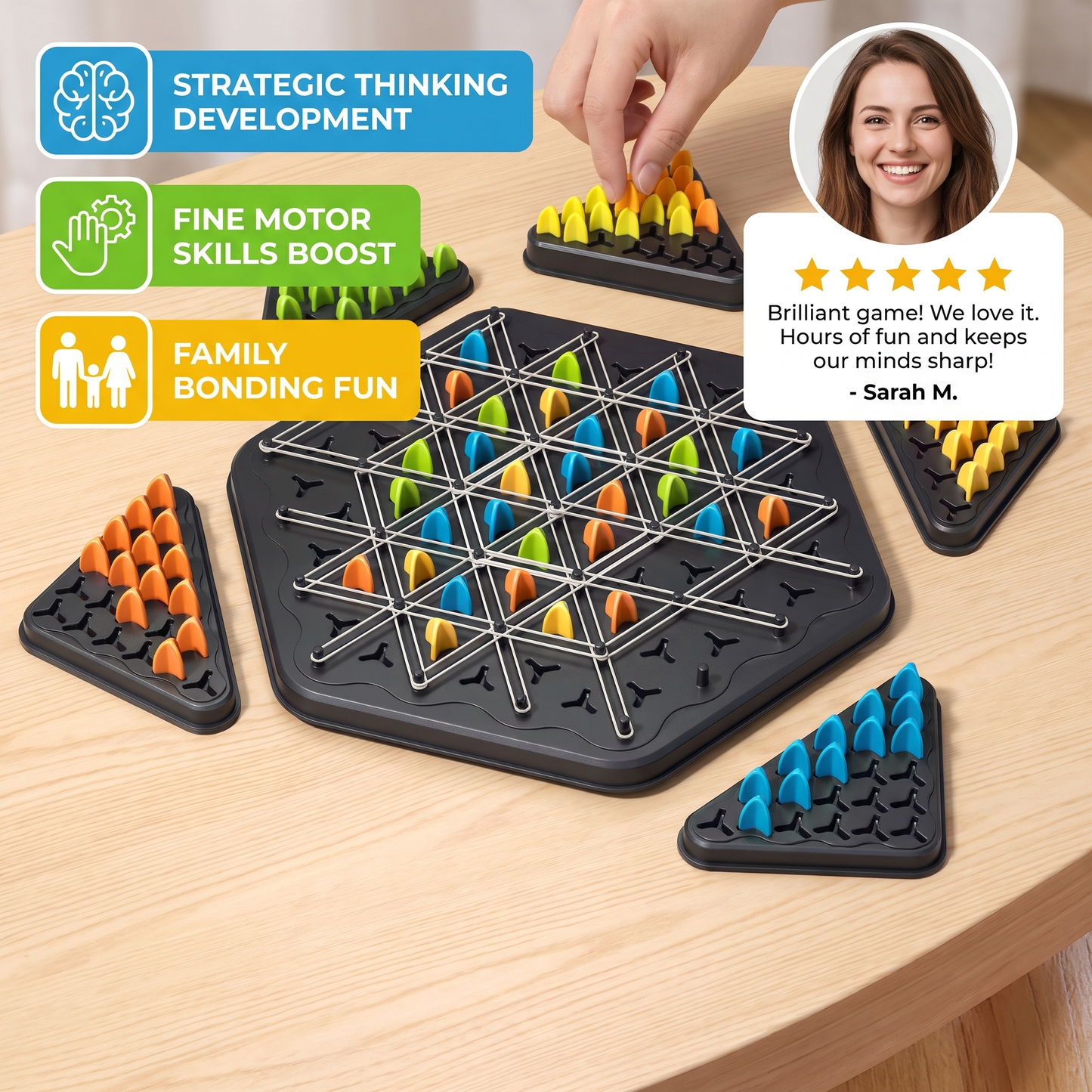 Rubber Band Chess Puzzle Game