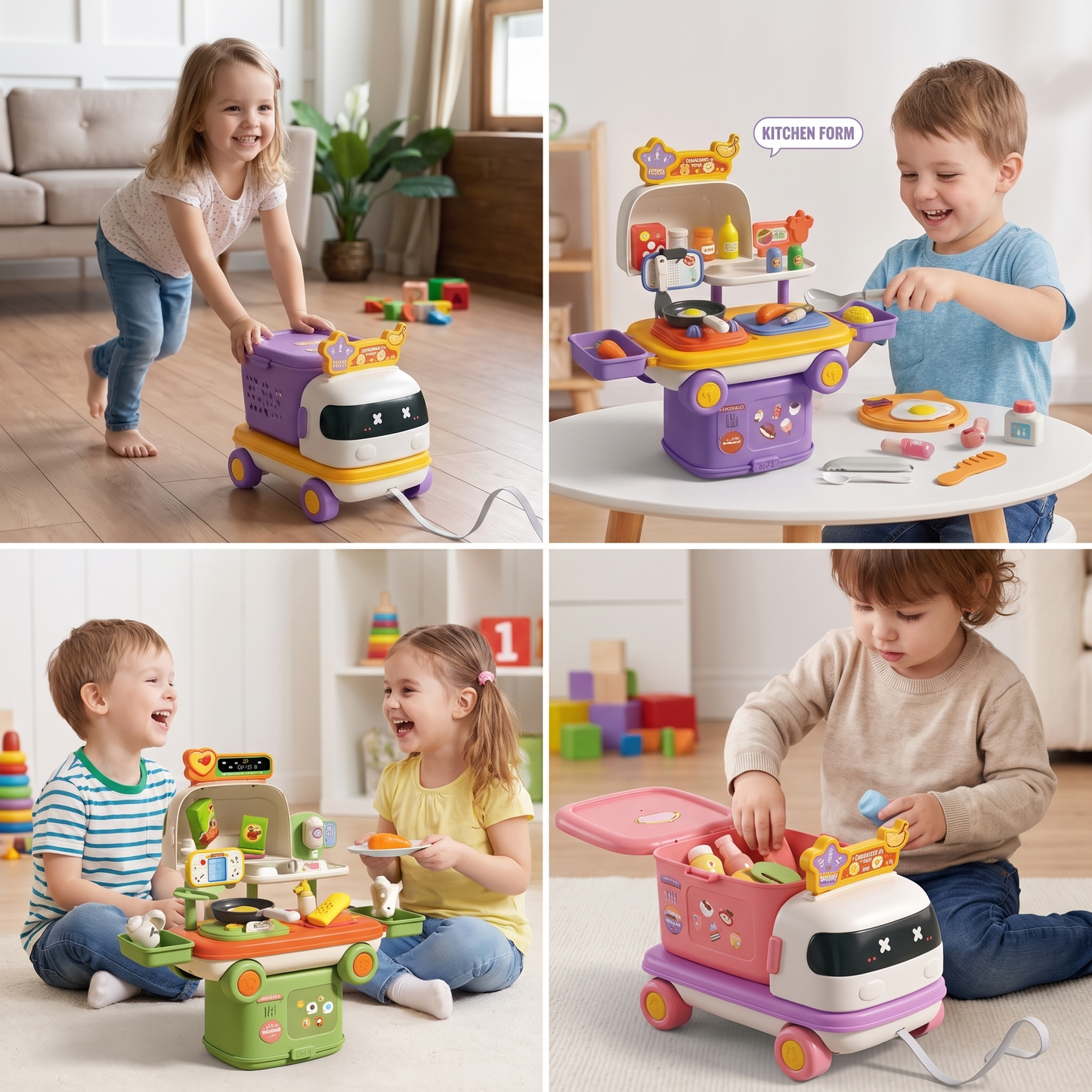 2-in-1 Play Truck for Kids