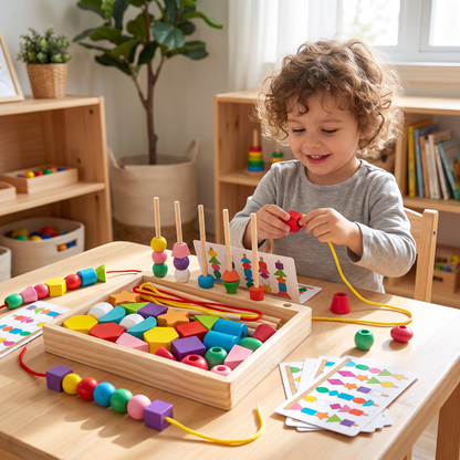 Montessori Shapes and Colors Game