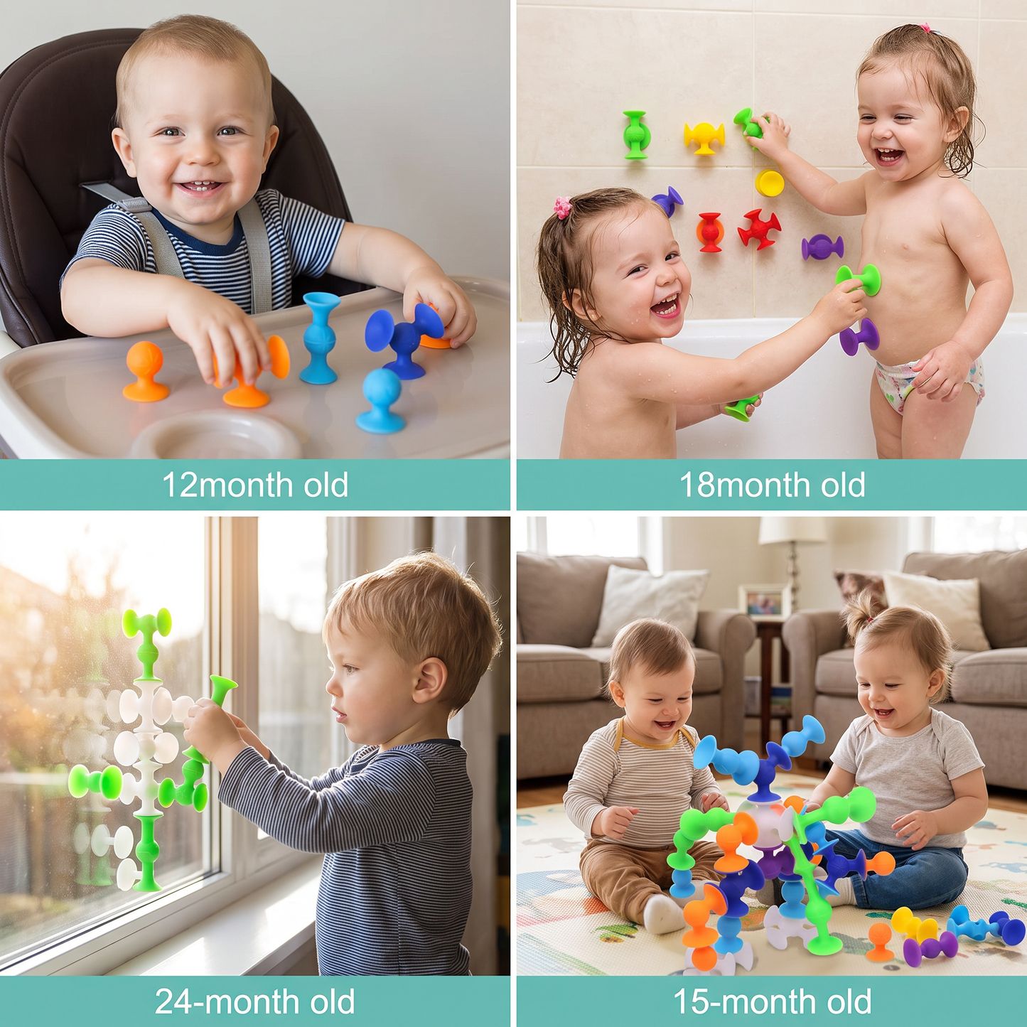 Montessori Silicone Suction Cup Toy