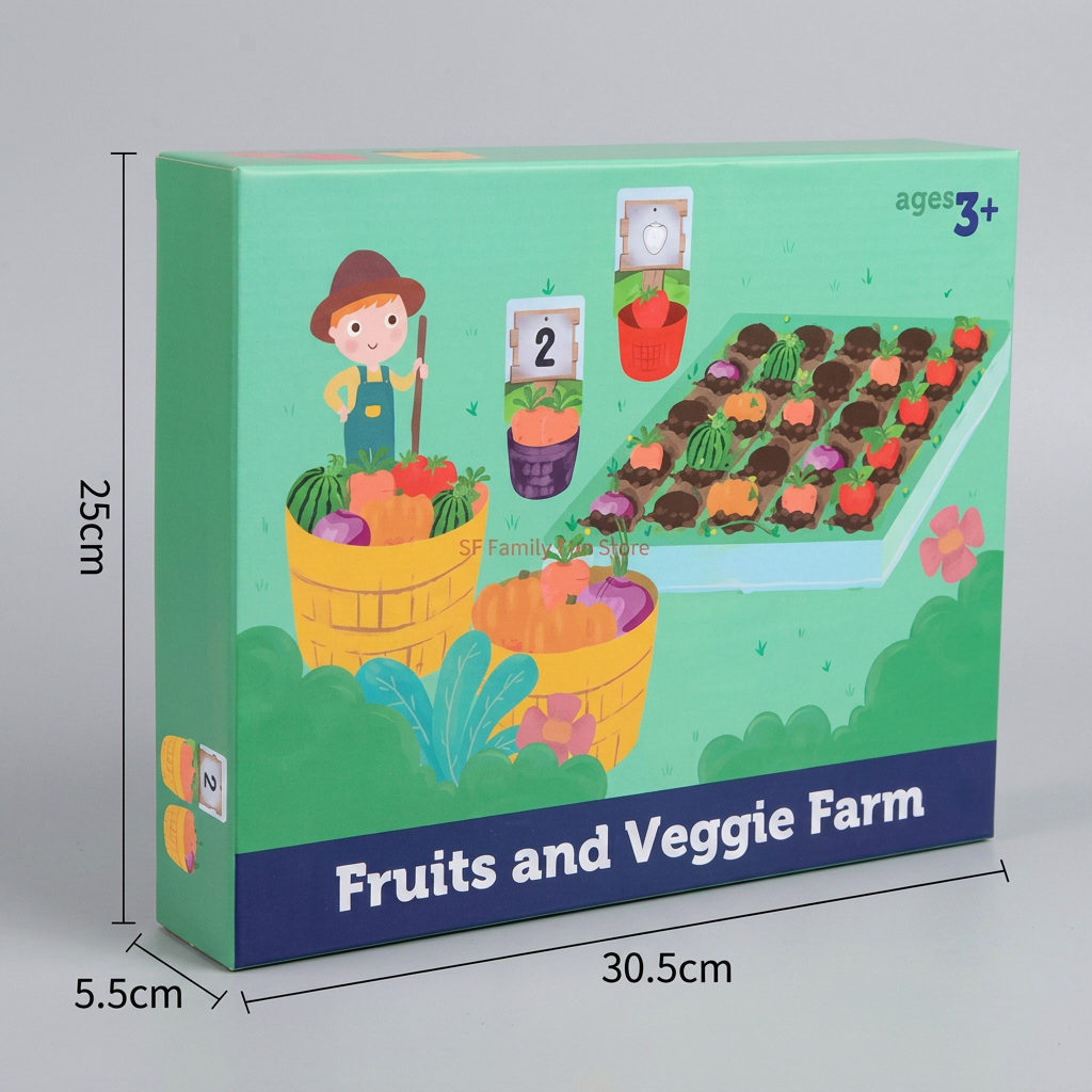 Montessori Colors & Numbers Farm Learning Game
