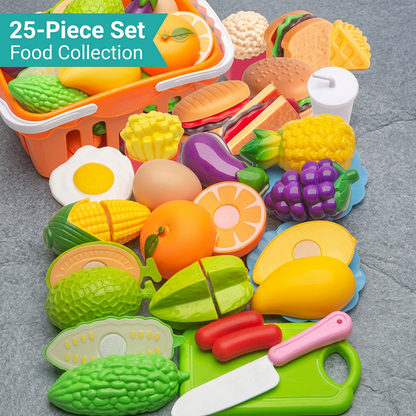 Cuttable Fruits and Vegetables Play Set