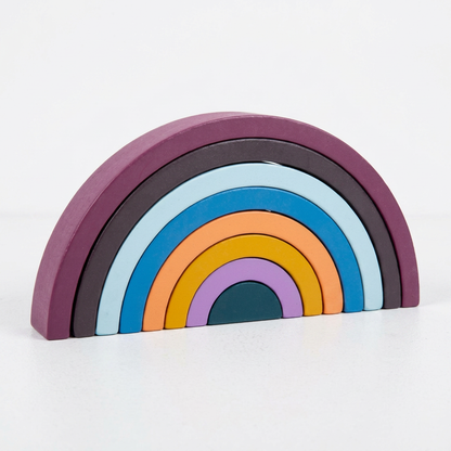 Montessori Colored Wooden Building Blocks