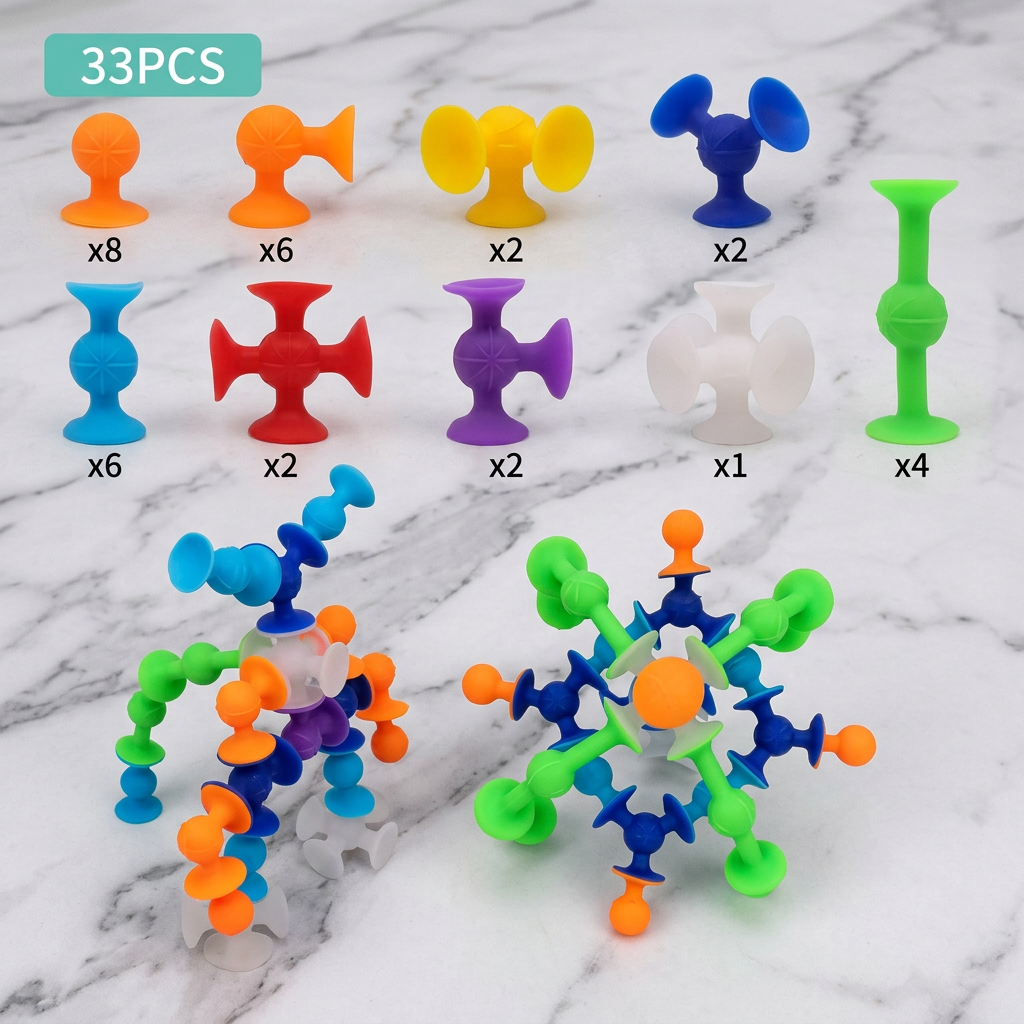 Montessori Silicone Suction Cup Toy