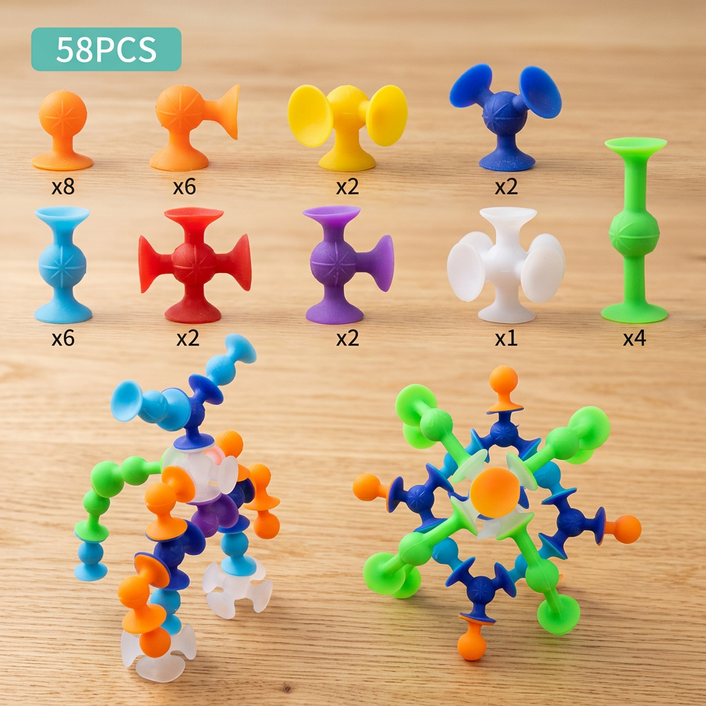 Montessori Silicone Suction Cup Toy
