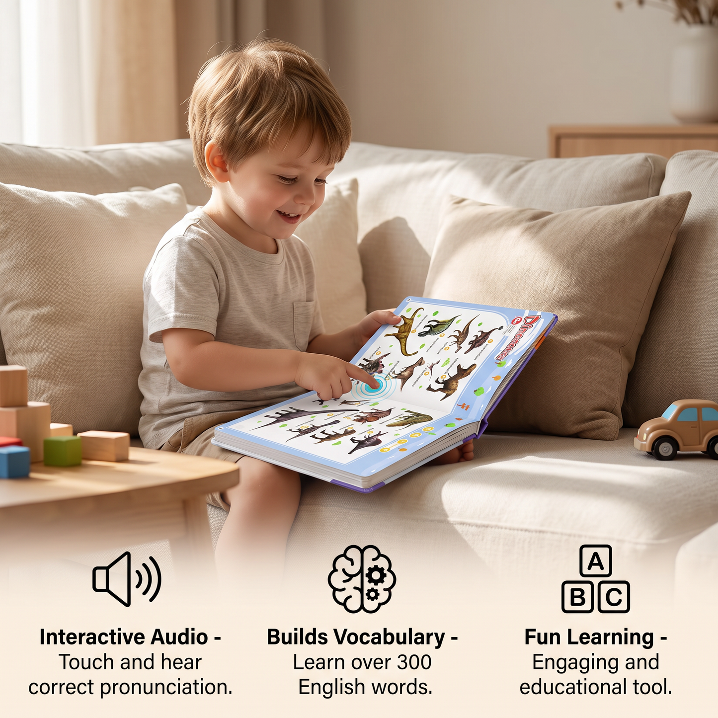 Talking English learning book for children