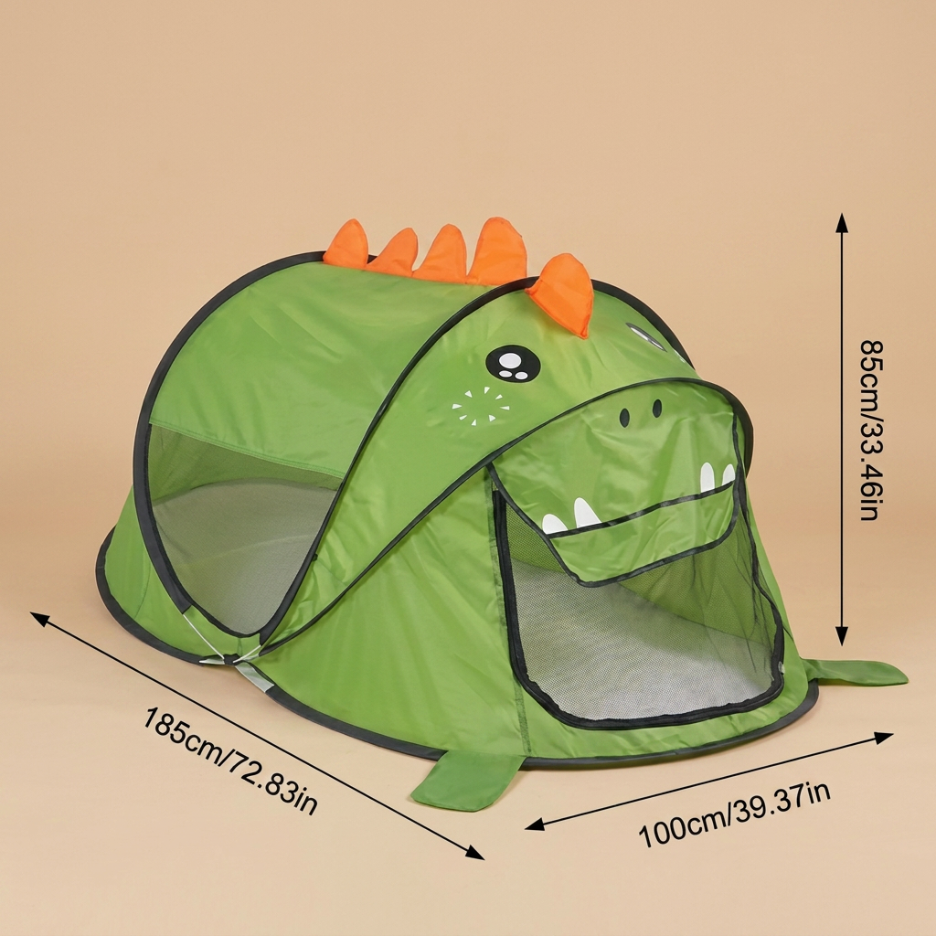 Foldable Dino Play Tent for Kids – Perfect for Warm Days & Cozy Playtime