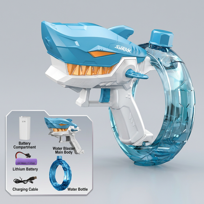 Electric Shark Water Gun for Kids – Fully Automatic Water Blaster for Hot Summer Fun