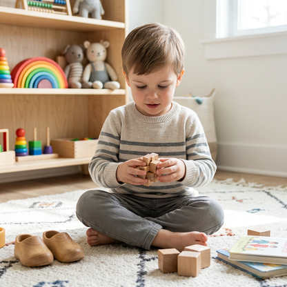 Montessori 3D Wooden Brain Puzzle - Early Learning Toy