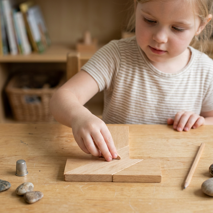Wooden Tangram Puzzle – Montessori Geometry Learning Toy for Kids