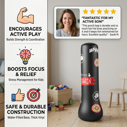 Inflatable Kids Punch Bag with Water Base