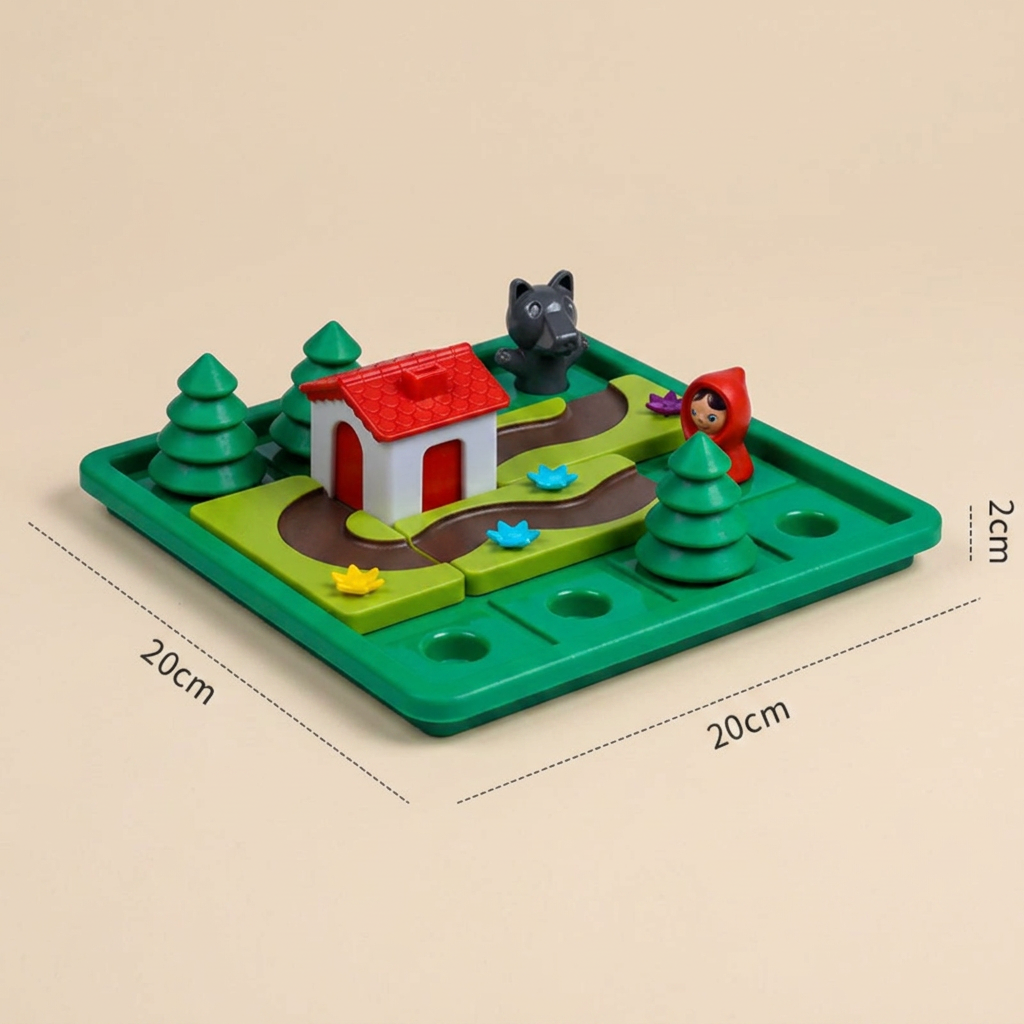 Montessori Little Red Riding Hood puzzle and skill game