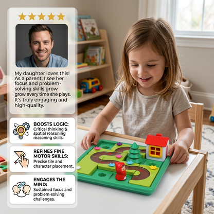 Montessori Little Red Riding Hood puzzle and skill game