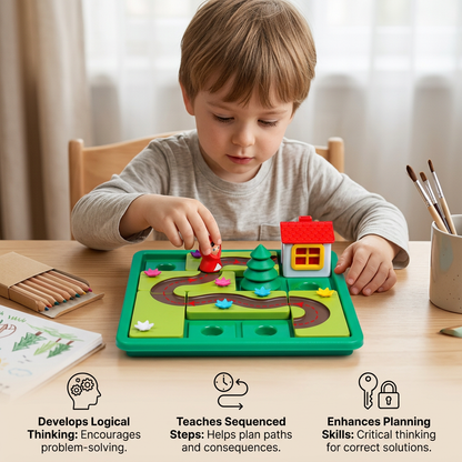 Montessori Little Red Riding Hood puzzle and skill game