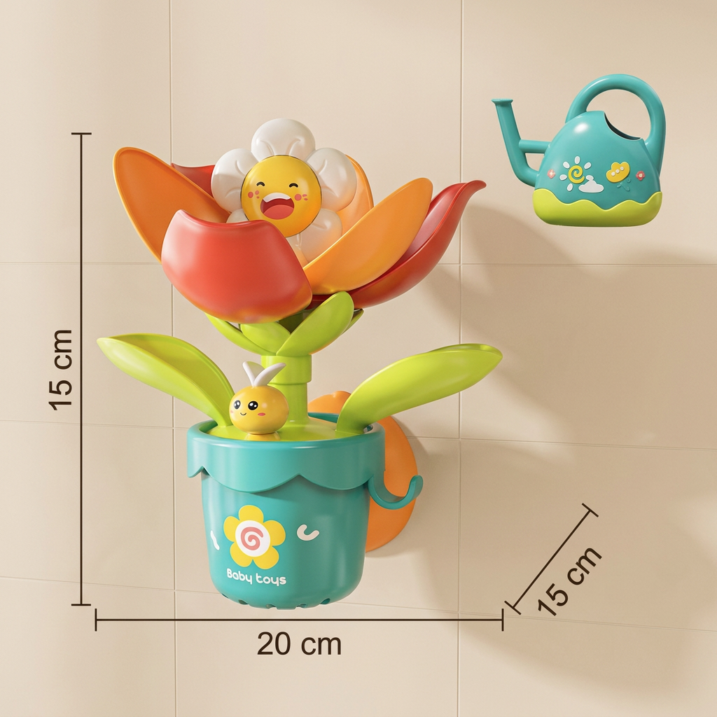 Flower Fun Bath Toy with Watering Can!