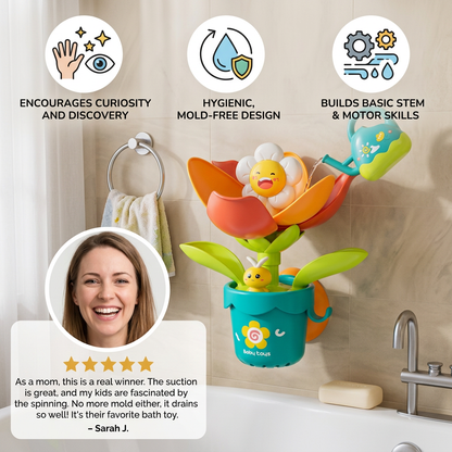 Flower Fun Bath Toy with Watering Can!