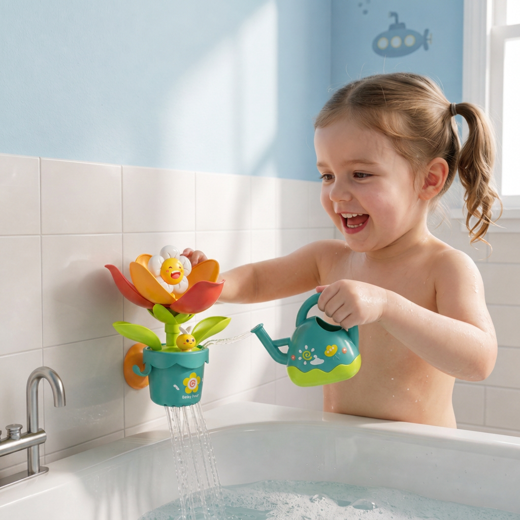 Flower Fun Bath Toy with Watering Can!