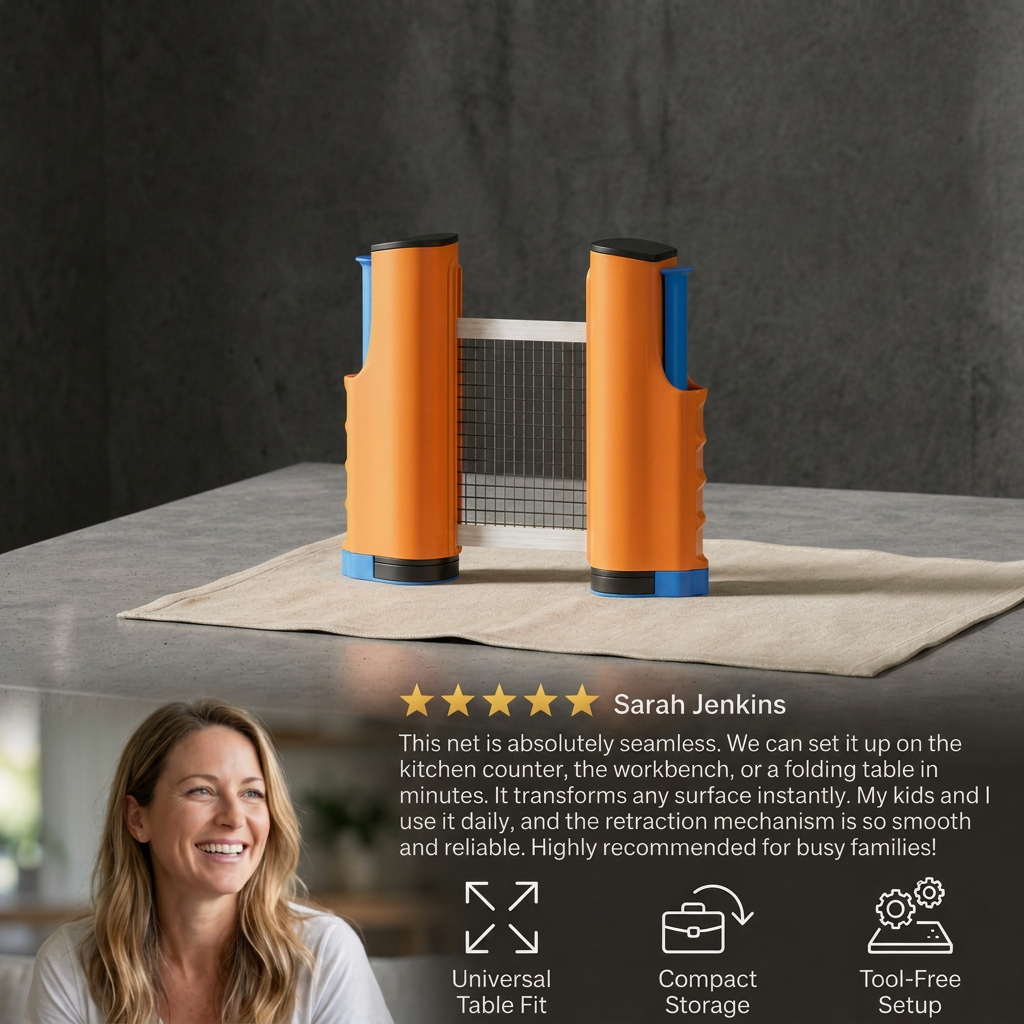 Adjustable table tennis net - suitable for every table!