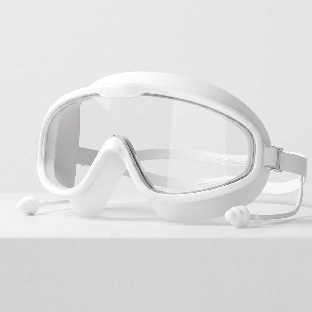 Kids Swimming goggles with large frames and anti-fog system