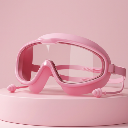 Kids Swimming goggles with large frames and anti-fog system