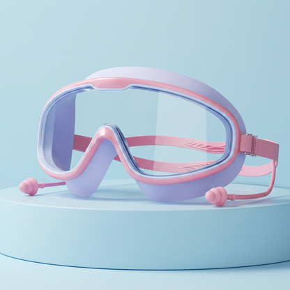 Kids Swimming goggles with large frames and anti-fog system