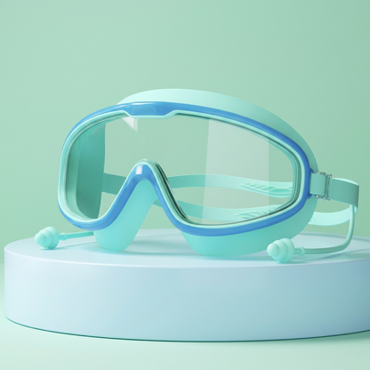Kids Swimming goggles with large frames and anti-fog system