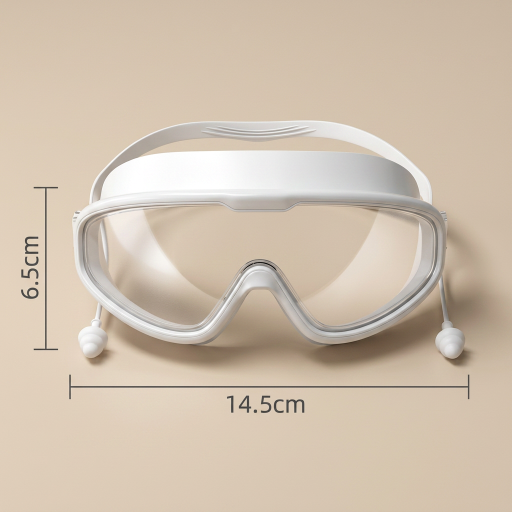 Kids Swimming goggles with large frames and anti-fog system
