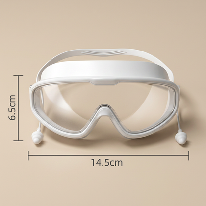 Kids Swimming goggles with large frames and anti-fog system