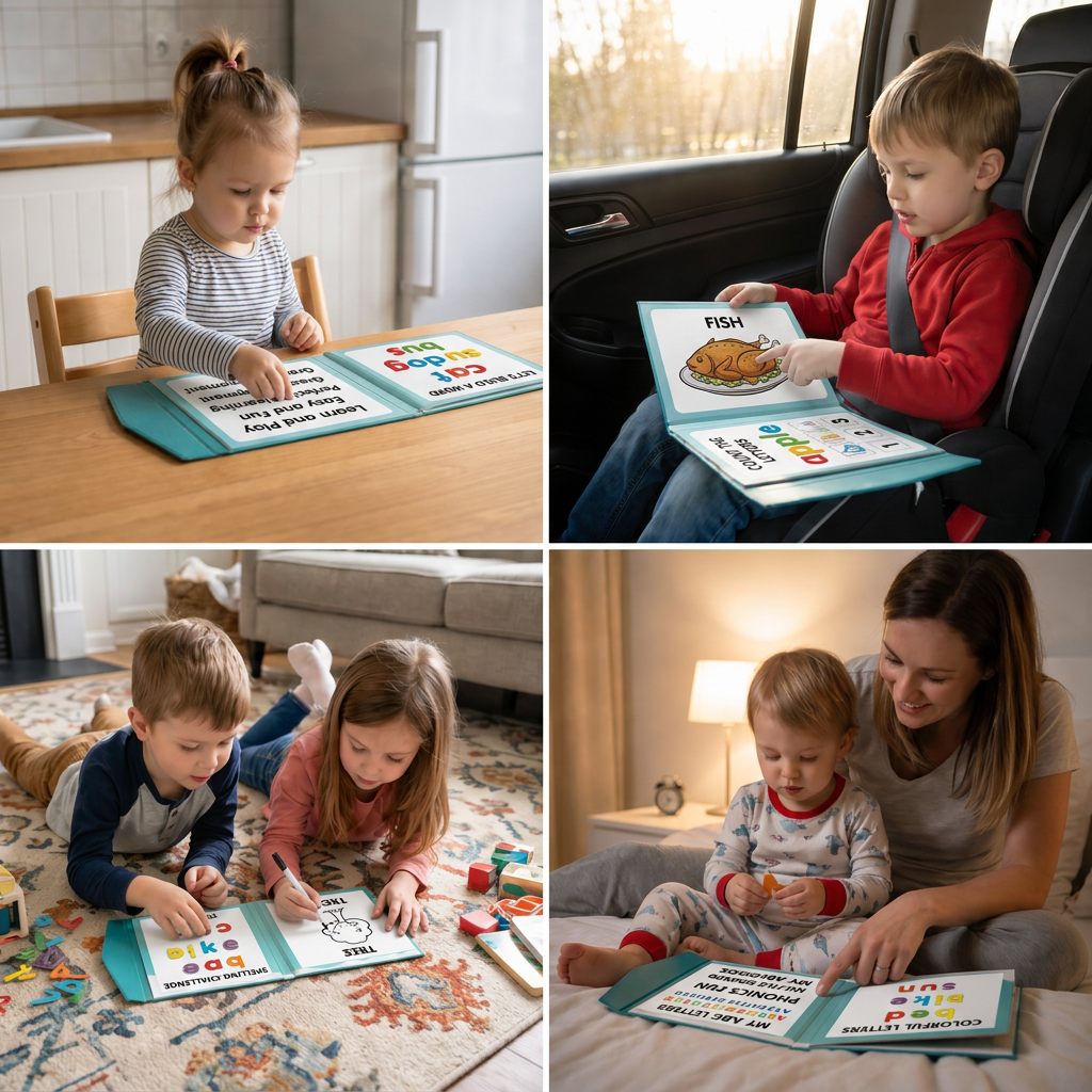 Montessori Baby Creative Alphabet Learning Drawing Busy Book