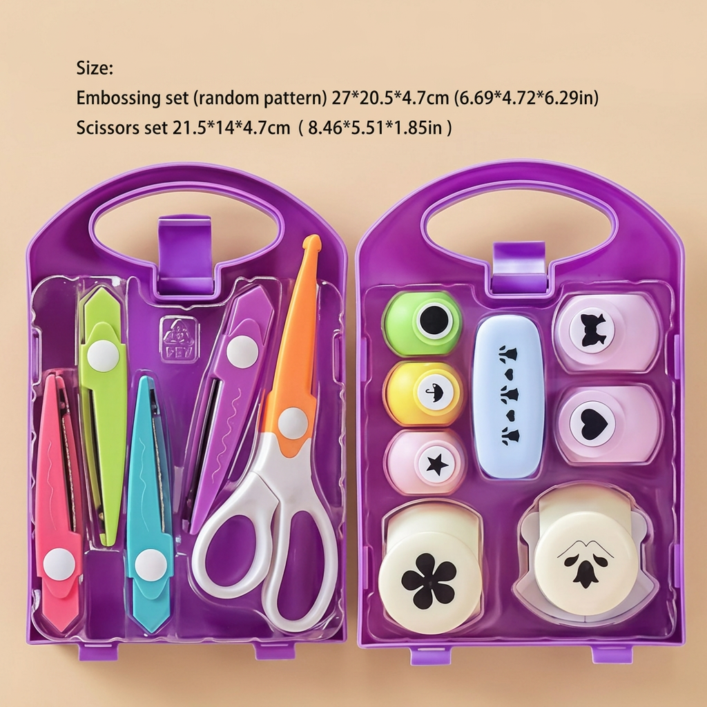 Safe Craft Scissor and Punch Kids Set