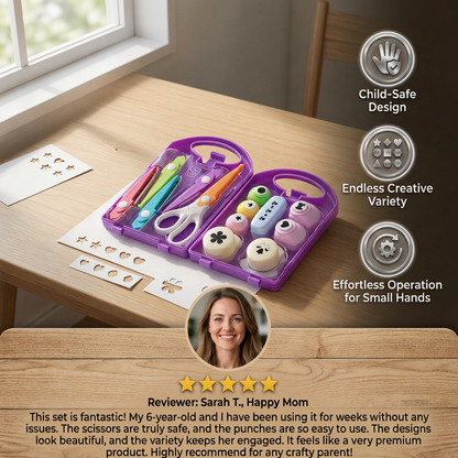 Safe Craft Scissor and Punch Kids Set