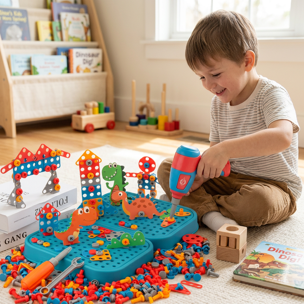 Dino Craftsman construction play set for children
