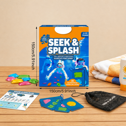 Underwater search & find game with colourful gems