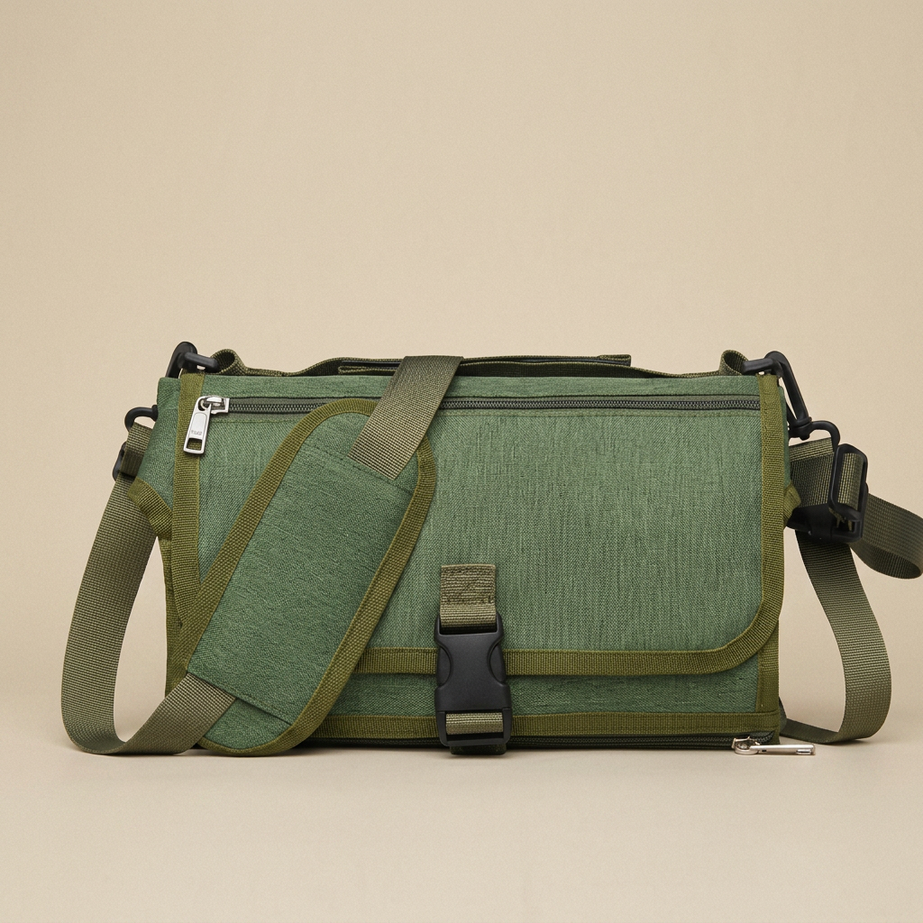 Compact Changing Mat with Pockets for On-the-Go