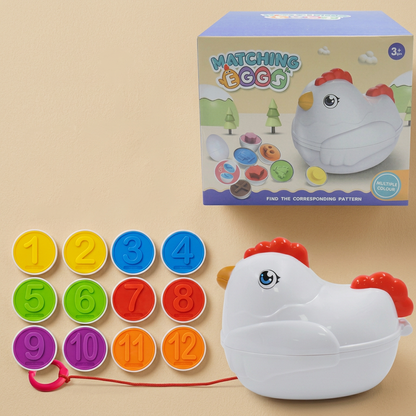 Color shape educational toy egg shell