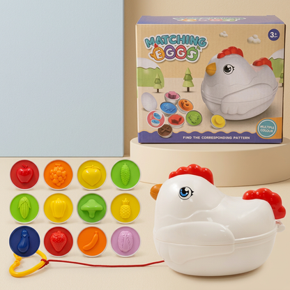 Color shape educational toy egg shell