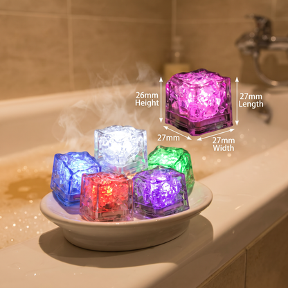 Light-up bath cubes toy for children Set of 6
