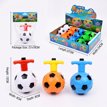 Luminous LED football spinning top Toy