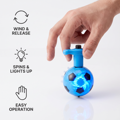 Luminous LED football spinning top Toy