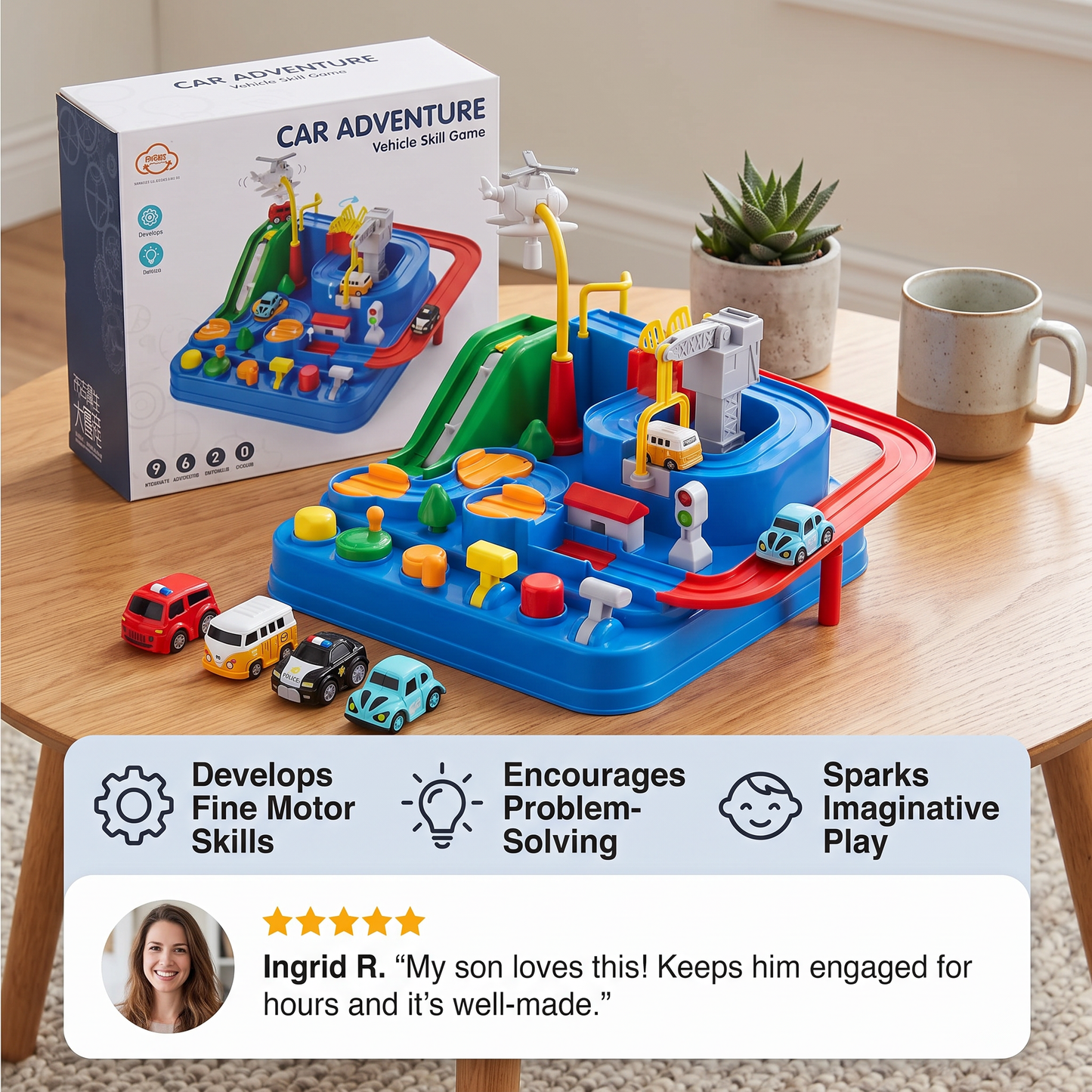 Educational vehicle skill game for children