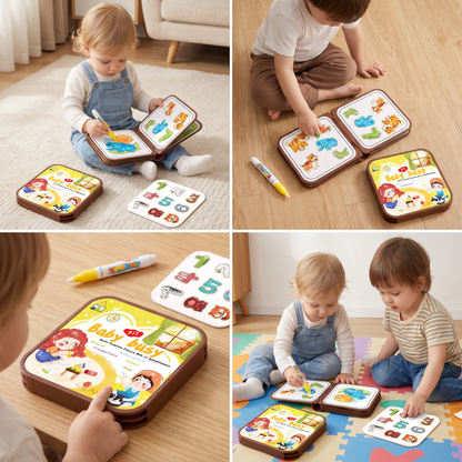 2-in-1 Magical Montessori Story Book for Water Drawing and Playing