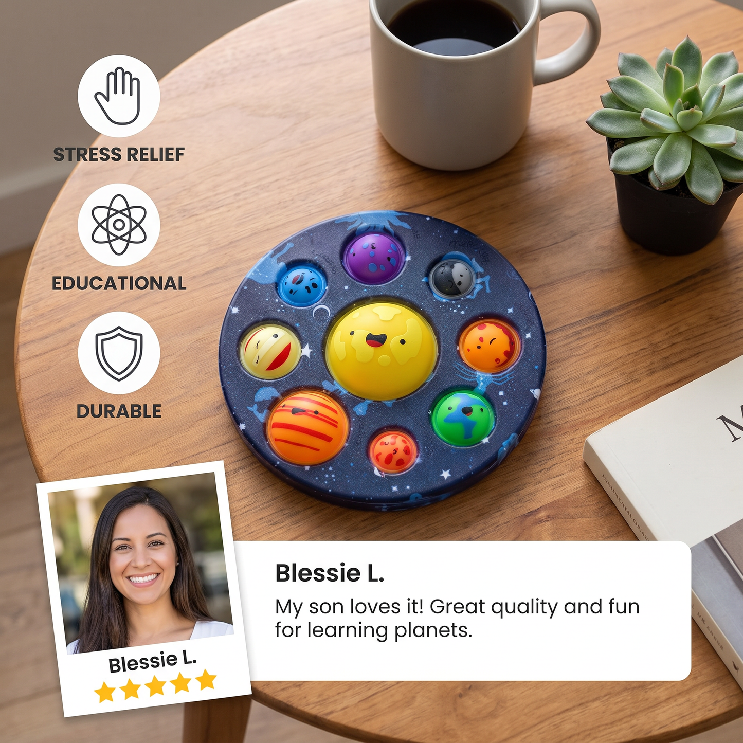 Galaxy Bubble Pop – Space-Themed Sensory Toy