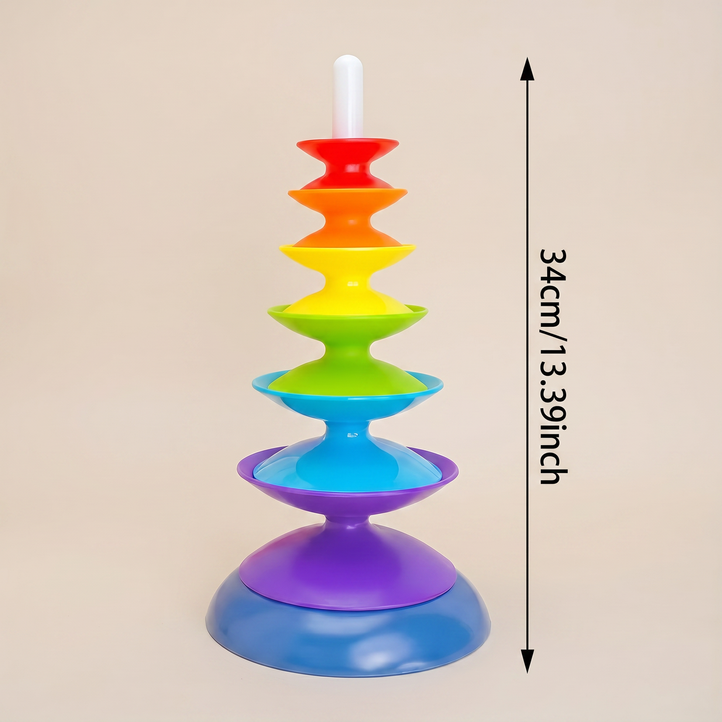 Rainbow Spin Stacker – Colourful Learning Fun
