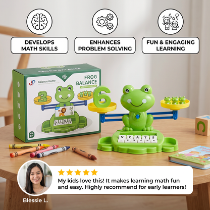 Fun & Educational Frog Balance Math Toy
