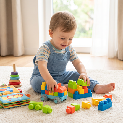 Children's Safe Rubber Building Blocks for Early Education