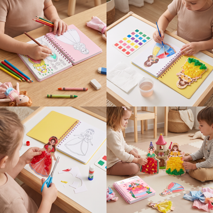 Princess Fashion Design Drawing and Craft Book