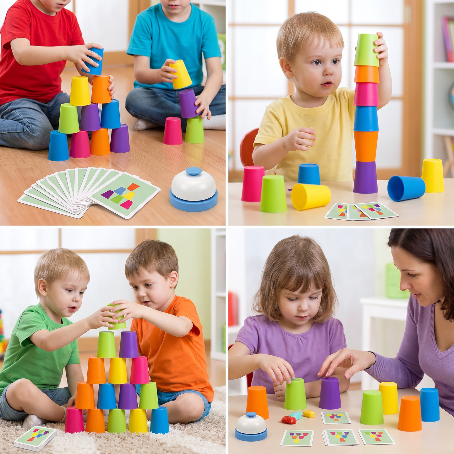 Montessori Cup Stacking Game